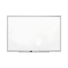 Quartet Classic Series Porcelain Magnetic Board, 48 x 36, White, Silver Alum. Frame
