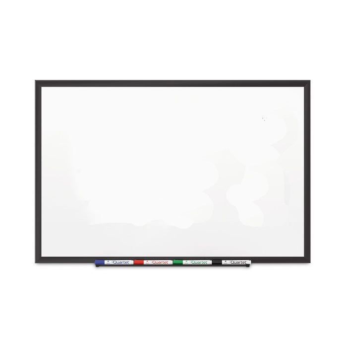 Quartet Classic Porcelain Magnetic Whiteboard, 48 x 36, Black Aluminum Frame