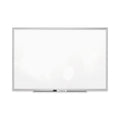 Quartet Classic Series Porcelain Magnetic Board, 60 x 36, White, Silver Aluminum Frame