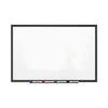Quartet Classic Porcelain Magnetic Whiteboard, 96 x 48, Black Aluminum Frame