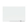 Quartet Element Framed Magnetic Glass Dry-Erase Boards, 50" x 28", Aluminum Frame
