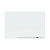 Quartet Element Framed Magnetic Glass Dry-Erase Boards, 74" x 42", Aluminum Frame