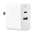 JENSEN 30 W Type-C and USB Wall Charger, White