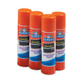 Elmer's Washable School Glue Sticks, 0.24 oz, Applies Purple, Dries Clear, 4/Pack