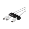 RCA Four Channel Cable Holder Black, 3" x 3", 3/Pack