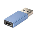 JENSEN USB-C Female to USB-A Male Adapter, Blue