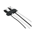 RCA Four Channel Cable Holder Black, 3" x 3", 3/Pack