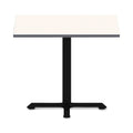 Alera Hospitality Series Single-Column Bases, 27.5" Diameter, 28.5"h, 300 lb Cap, Steel, Black