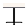 Alera Hospitality Series Single-Column Bases, 27.5" Diameter, 28.5"h, 300 lb Cap, Steel, Black