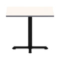 Alera Hospitality Series Single-Column Bases, 27.5" Diameter, 28.5"h, 300 lb Cap, Steel, Black