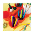 deflecto Little Artist Antimicrobial Six-Cup Caddy, Red