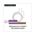 ES Robbins Floor+Mate, For Hard Floor to Medium Pile Carpet up to 0.75", 36 x 48, Black