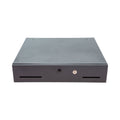 CONTROLTEK Metal Cash Drawer, Coin/Cash, 10 Compartments, 16 x 11.25 x 2.25, Black