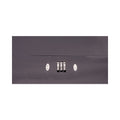 CONTROLTEK Cash Box with Combination Lock, 6 Compartments, 11.8 x 9.5 x 3.2, Charcoal
