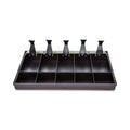 CONTROLTEK Cash Drawer Replacement Tray, Coin/Cash, 10 Compartments, 16 x 11.25 x 2.25, Black