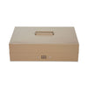 CONTROLTEK Heavy Duty Lay Flat Cash Box, 6 Compartments, 11.6 x 7.9 x 3.7, Sand