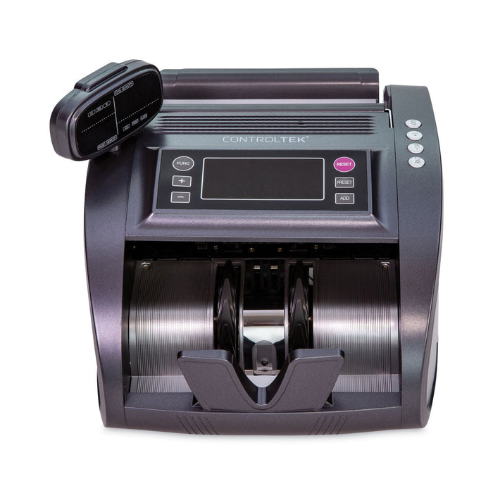 CONTROLTEK Bill Counter, 1,200 Bills/min, 11.41 x 9.45 x 8.66, Gray