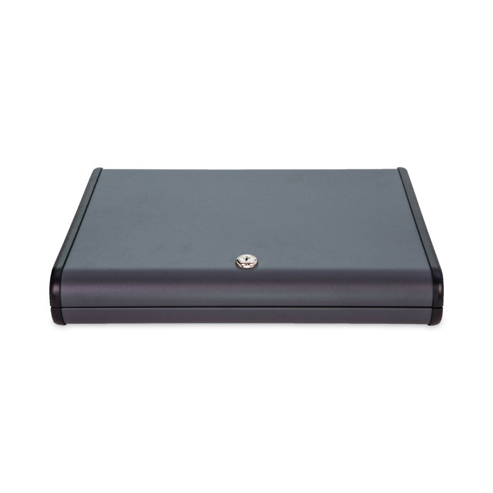 CONTROLTEK Key Lockable Key Cabinet, 60-Key, Metal, Charcoal Gray, 12 x 2.63 x 14.75