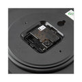 Universal Whisper Quiet Clock, 12" Overall Diameter, Black Case, 1 AA (sold separately)