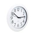 Universal Whisper Quiet Clock, 12" Overall Diameter, White Case, 1 AA (sold separately)
