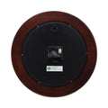 Universal Round Wood Wall Clock, 12.75" Overall Diameter, Cherry Case, 1 AA (sold separately)