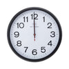 Universal Deluxe 13 1/2" Indoor/Outdoor Atomic Clock, 13.5" Overall Diameter, Black Case, 1 AA (sold separately)