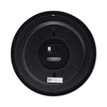 Universal Deluxe 13 1/2" Indoor/Outdoor Atomic Clock, 13.5" Overall Diameter, Black Case, 1 AA (sold separately)