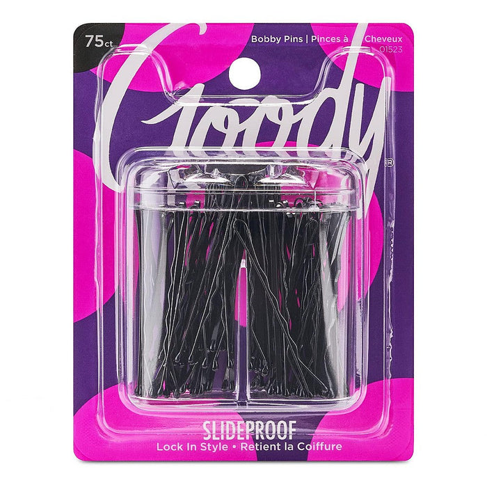 Goody Black Bobby Pins In Magnetic Box by Pasteur Pharmacy