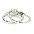 .90ct Antique Style Engagement Ring Set 14KT White Gold by Bids.com