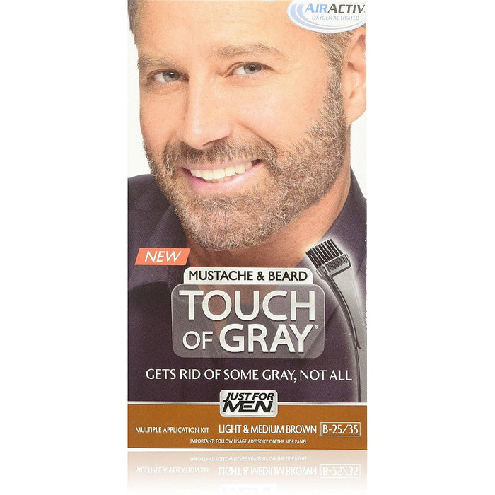 Just For Men Touch Of Gray Mustache & Beard Color - Light & Med Brown by Pasteur Pharmacy