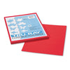 Pacon Tru-Ray Construction Paper, 76 lb Text Weight, 9 x 12, Festive Red, 50/Pack