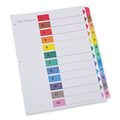 Universal Deluxe Table of Contents Dividers for Printers, 8-Tab, 1 to 8; Table Of Contents, 11 x 8.5, White, 6 Sets