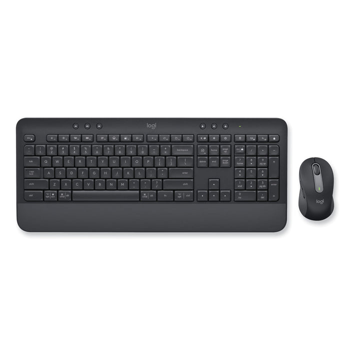 Logitech Signature MK650 Wireless Keyboard and Mouse Combo for Business, 2.4 GHz Frequency/32 ft Wireless Range, Graphite