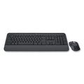 Logitech Signature MK650 Wireless Keyboard and Mouse Combo for Business, 2.4 GHz Frequency/32 ft Wireless Range, Graphite