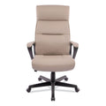 Alera Oxnam Series High-Back Task Chair, Supports Up to 275 lbs, 17.56" to 21.38" Seat Height, Tan Seat/Back, Black Base