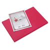 Pacon Riverside Construction Paper, 76 lb Text Weight, 12 x 18, Red, 50/Pack