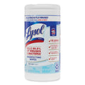 LYSOL Disinfecting Wipes, 7 x 7.25, Crisp Linen, 80 Wipes/Canister, 6 Canisters/Carton