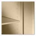 Tennsco Deluxe Combination Wardrobe/Storage Cabinet, 36w x 18d x 78h, Putty