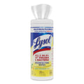 LYSOL Disinfecting Wipes, 7 x 7.25, Lemon and Lime Blossom, 35 Wipes/Canister, 12 Canisters/Carton