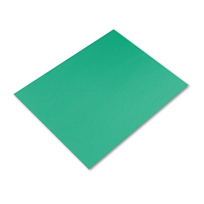 Pacon Four-Ply Railroad Board, 22 x 28, Holiday Green, 25/Carton