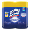 LYSOL Disinfecting Wipes, 7 x 7.25, Lemon and Lime Blossom, 80 Wipes/Canister, 2 Canisters/Pack, 3 Packs/Carton