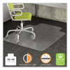 deflecto DuraMat Moderate Use Chair Mat, Low Pile Carpet, Roll, 36 x 48, Lipped, Clear