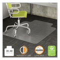 deflecto DuraMat Moderate Use Chair Mat, Low Pile Carpet, Roll, 36 x 48, Lipped, Clear