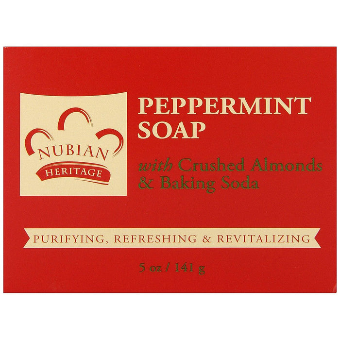 Nubian Heritage Peppermint & Aloe Bar Soap, 5 Oz by Pasteur Pharmacy