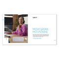 Logitech Signature MK650 Wireless Keyboard and Mouse Combo for Business, 2.4 GHz Frequency/32 ft Wireless Range, Off White