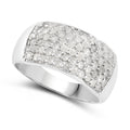 1.21 Carat Genuine White Diamond .925 Sterling Silver Ring by Bids.com