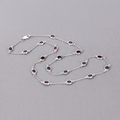 Genuine Garnet By the Yard Necklace by Fine Color Jewels