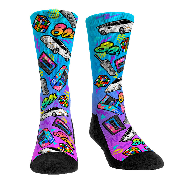 Decades All-Over Icon - 80's by Rock 'Em Socks
