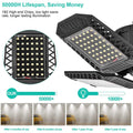 80W Deformable LED Garage Ceiling Lights with 4 Adjustable Panels by DailySale