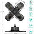 80W Deformable LED Garage Ceiling Lights with 4 Adjustable Panels by DailySale